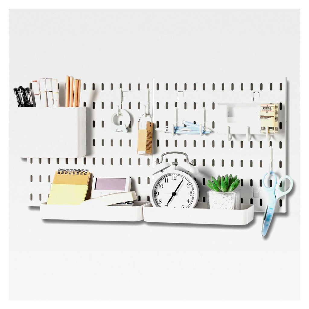 Kombinationsset für Stecktafeln, modular zum Aufhängen für Wand-Organizer, Bastelorganisation, Ornament-Präsentation, Aufbewahrung im Kinderzim...