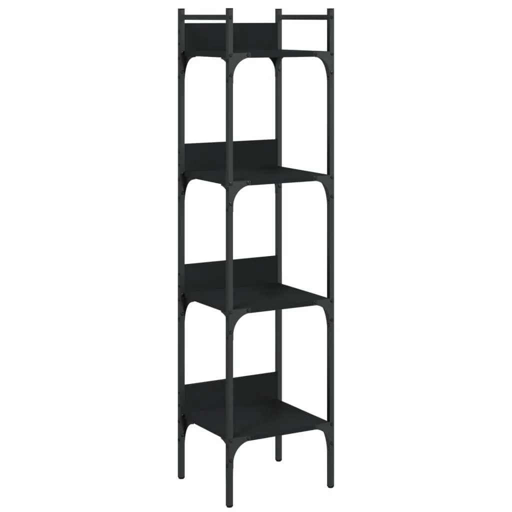 GIANTEX Scaffale A 4 Livelli Industriale – Libreria In Metallo E Legno 56x34x138 Cm – Ripiano Per Piante, Cucina, Soggiorno - 4