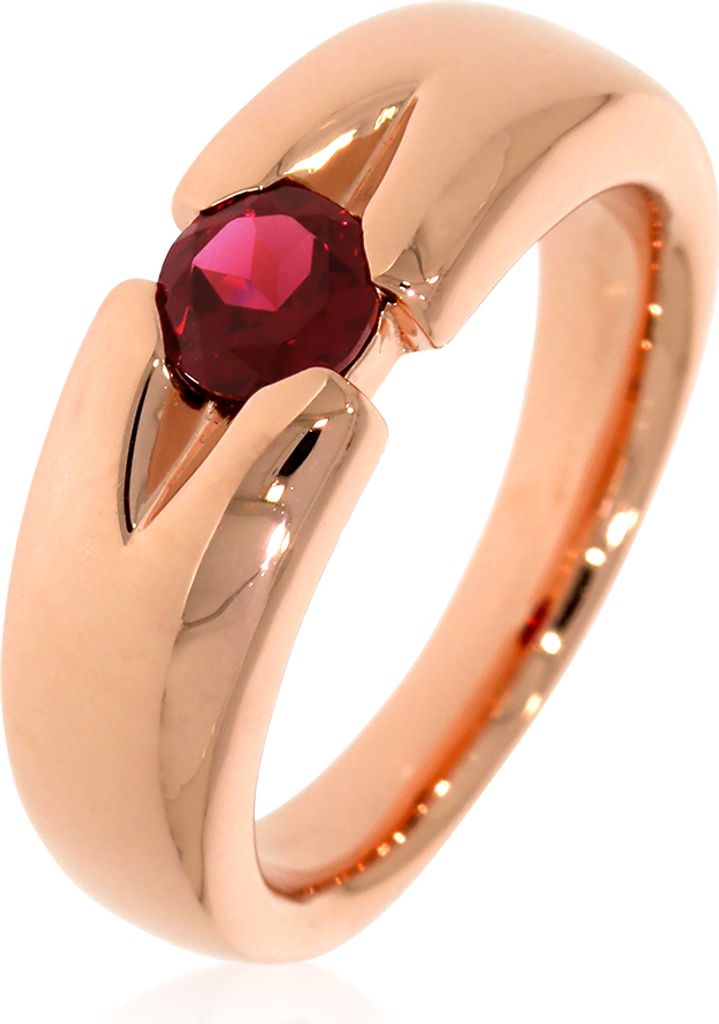 CBR11449, CBR11449, CBR11449, CBR11449 Ring mit 5 mm Rhodolith ca. 0,54 ct. rosèvergoldet XEN