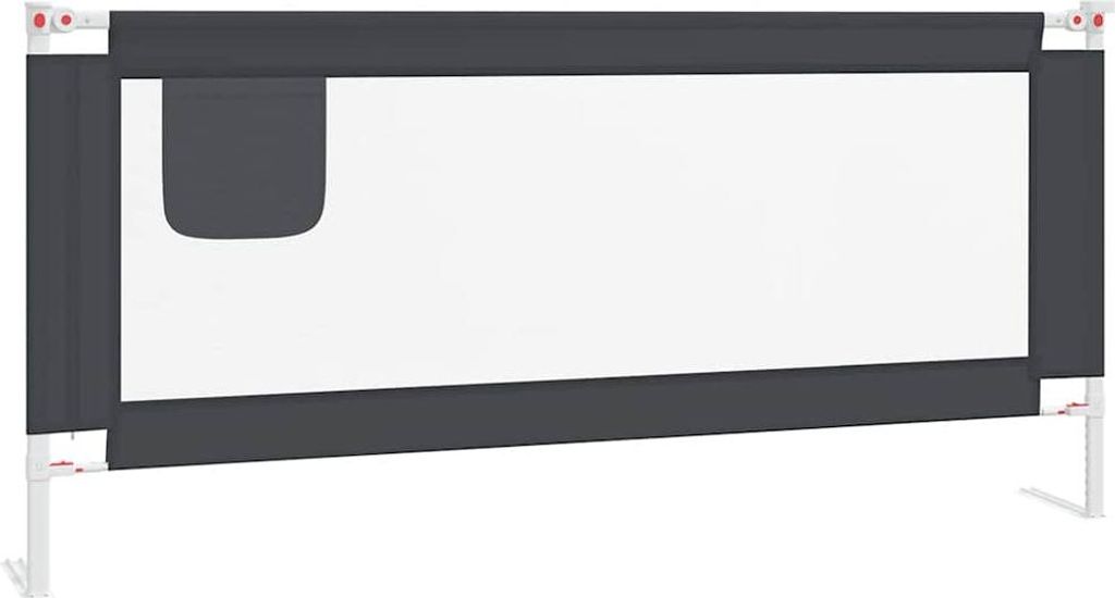 vidaXL Chránič postele pro batolata tmavě šedý 200x25 cm Obrázek produktu 