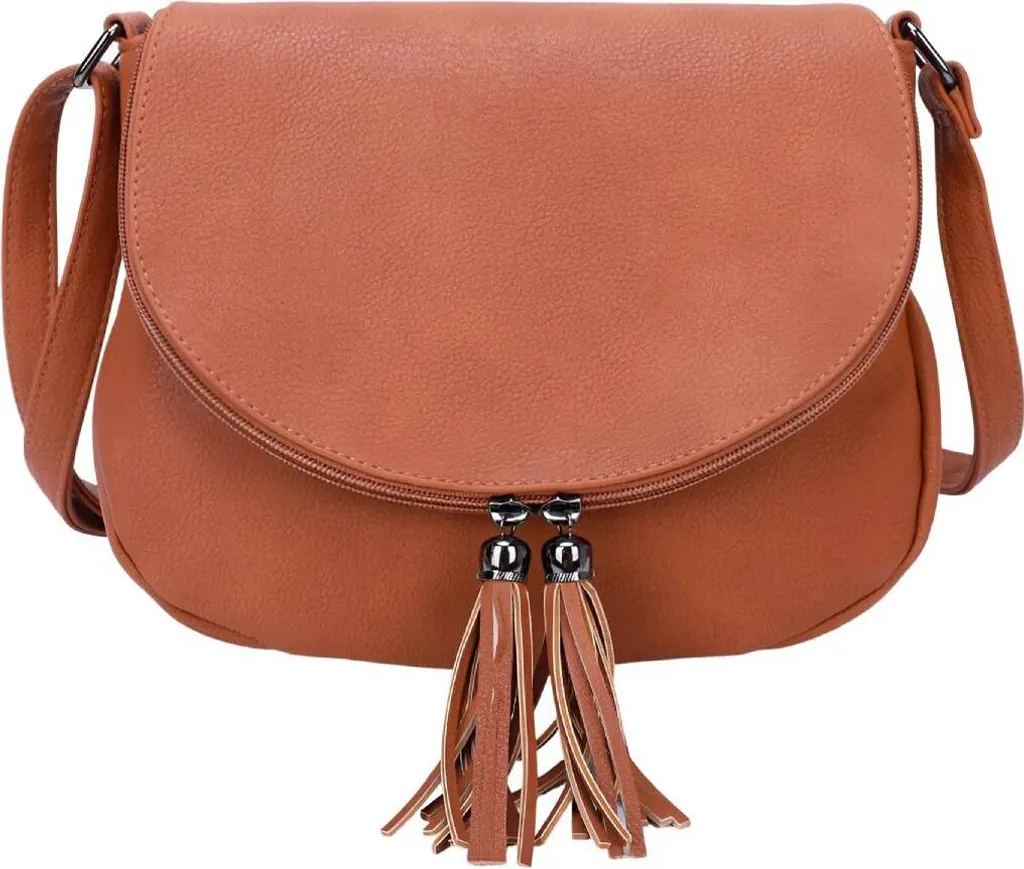 Petit Sac à Main Marron et Besace Femme avec Zip Sécurisé par Gallantry