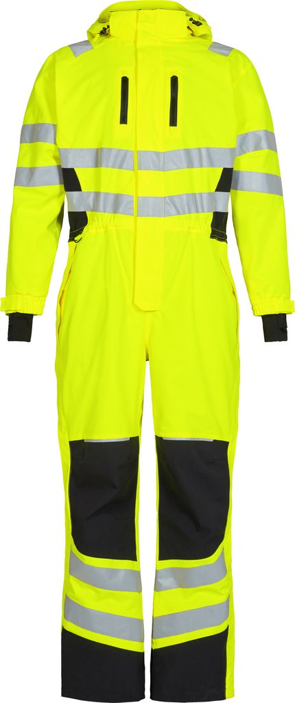 F. Engel Safety Winteroverall, Gelb/Schwarz, Gr. 2XL