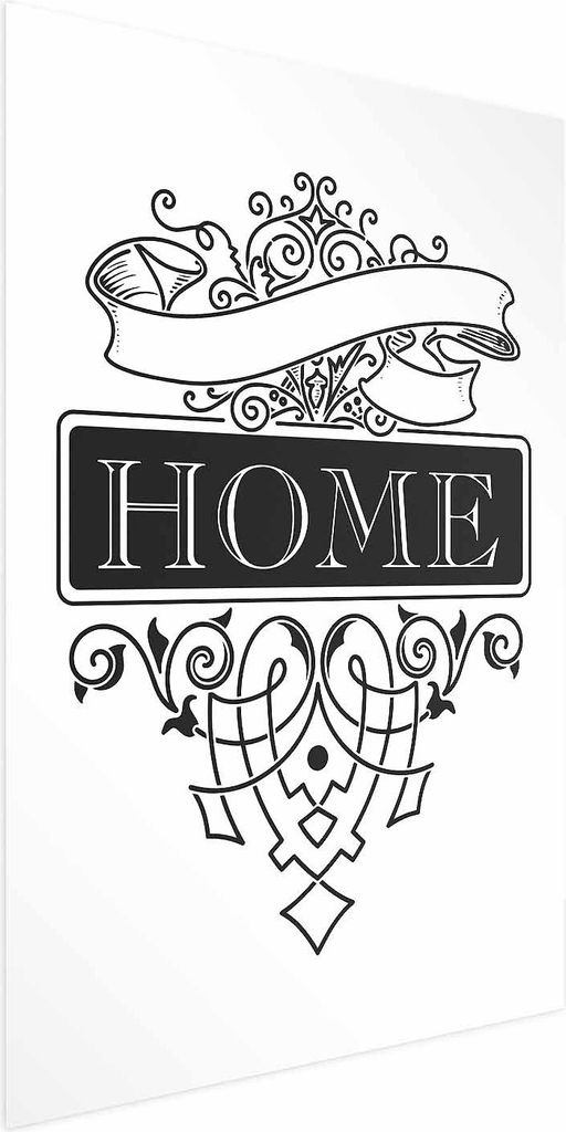 Posterpapier Poster - Home 29.7x42 cm Text n-A-0747-ao-a