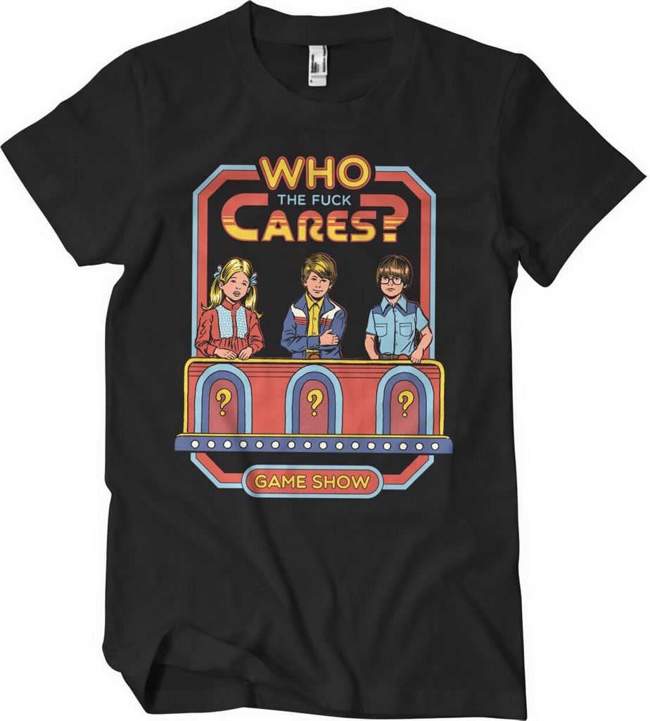 Who The F*ck Cares T-Shirt - Large - Black