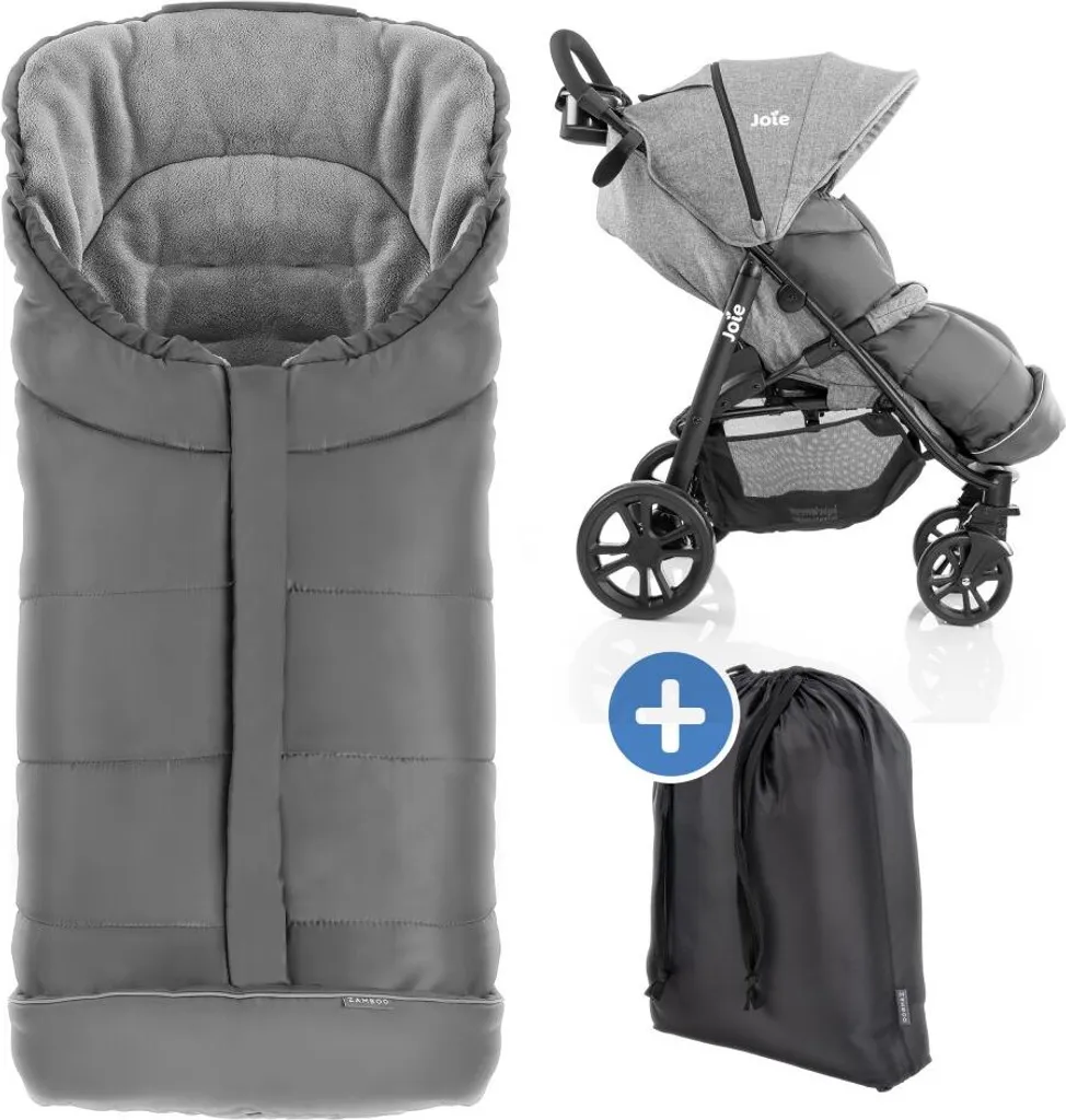 Zamboo Chancelière Poussette Joie Litetrax 4 et Mytrax - Noir Polaire