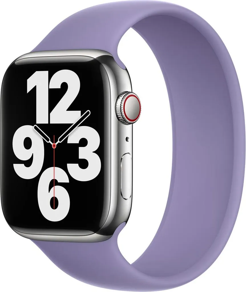 Solo Loop Apple Watch 45mm Lavanda Inglese - Cinturino Silicone Taglia 8