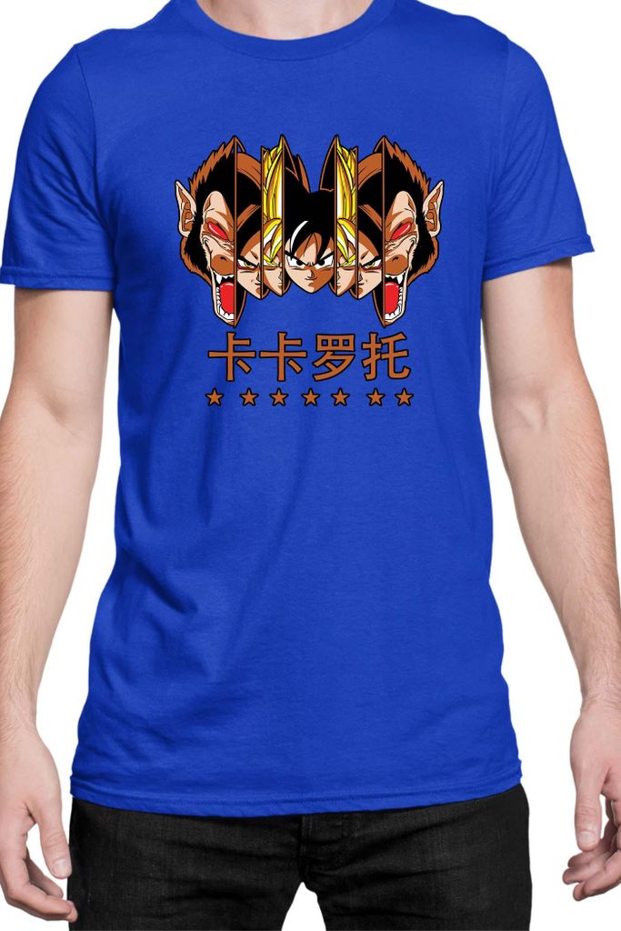 Herren T-Shirt Manga Japan Anime Comics Animation Dbz 021, Man M / Blau