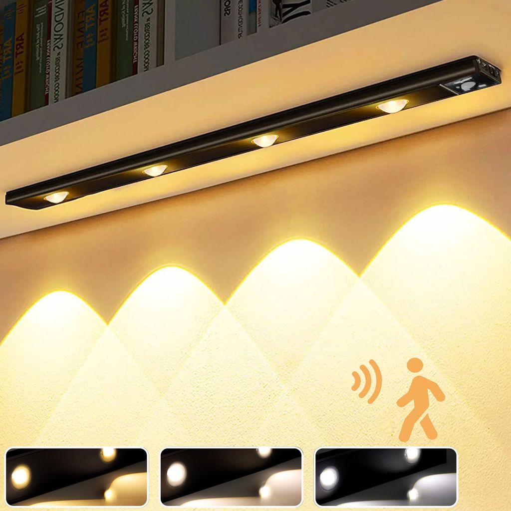 60cm LED Unterbauleuchte Akku Dimmbar Sensor, Küchenlampe Produktbild