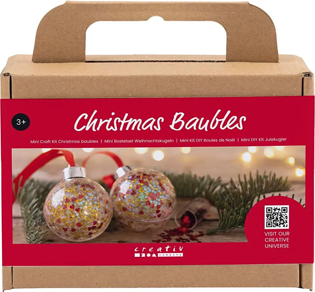 Décoration de Noël à faire soi-même : kit boules paillettes sans raté