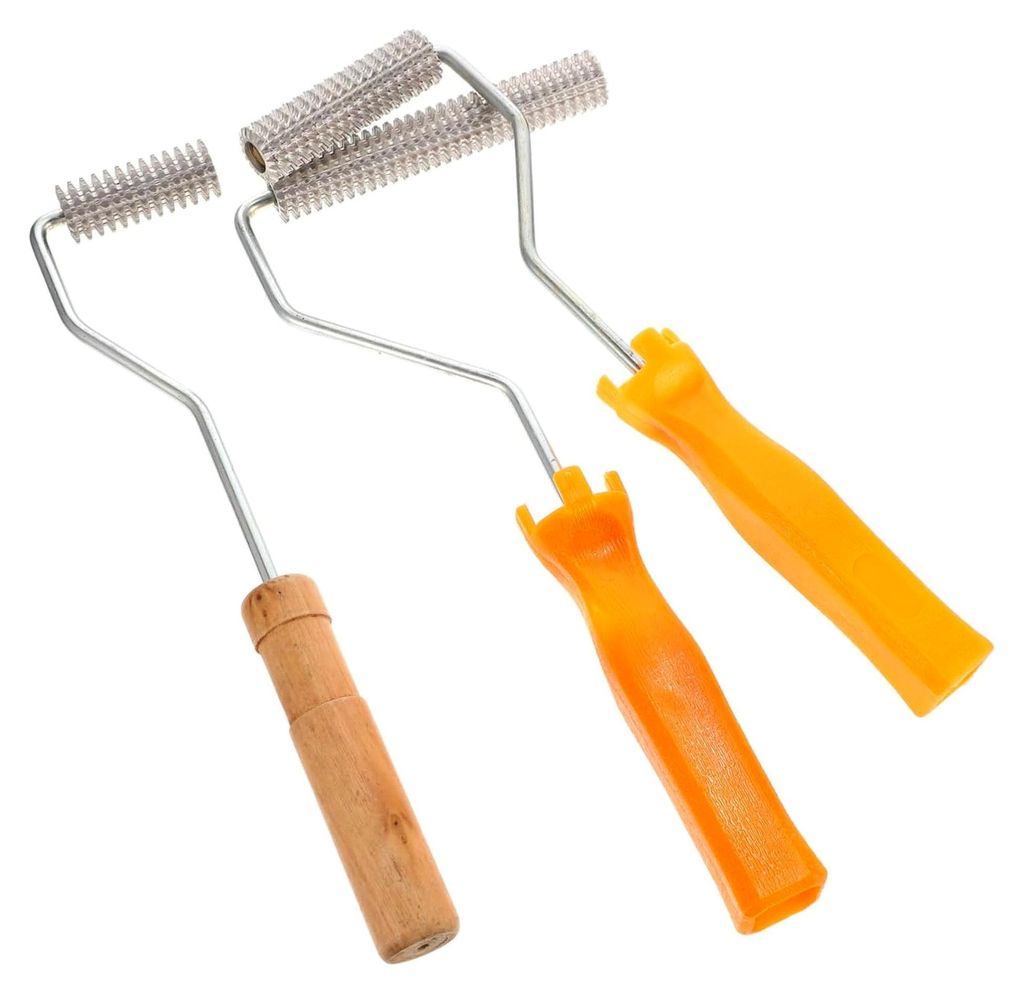 3-teiliges Entlüftungsroller-Set mit Kunststoffgriff für die Blasenentfernung bei Harz- und Laminierarbeiten