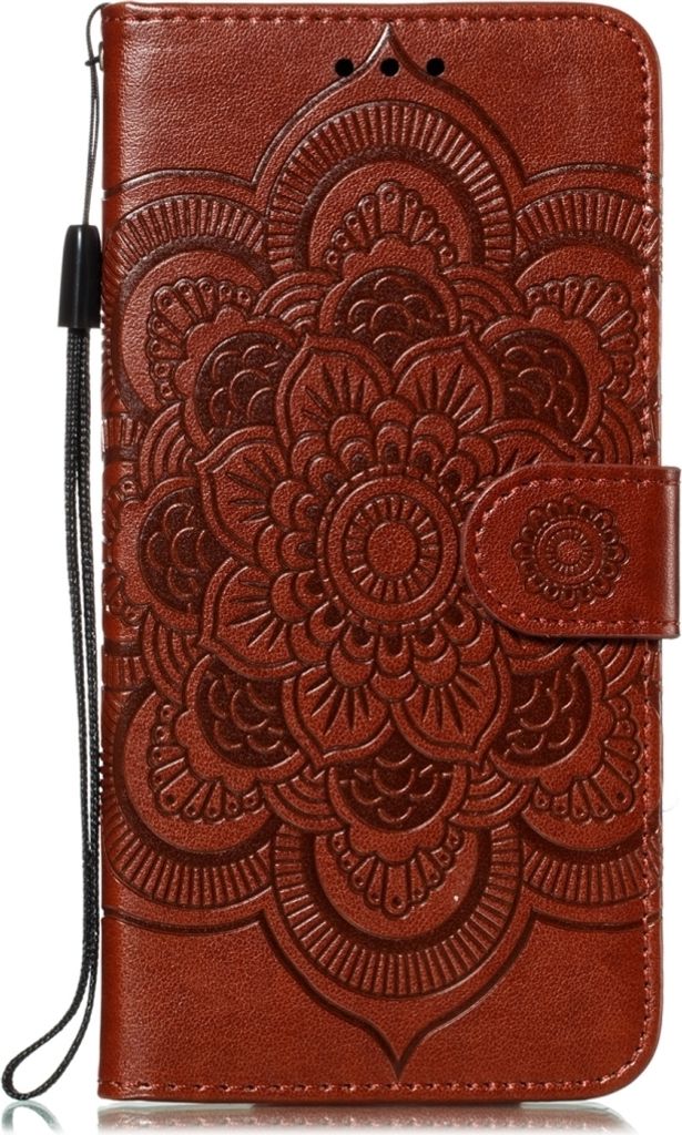 Mobigear Mandala iPhone 11 Pro Max Hülle Klapphülle Geldbörse - Braun