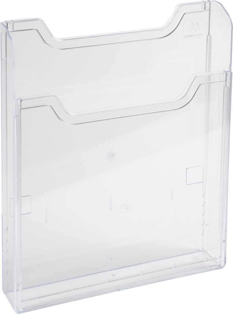 Exacompta 12x Wandprospekthalter A5 vertikal, Exacryl - Kristall - 65058D