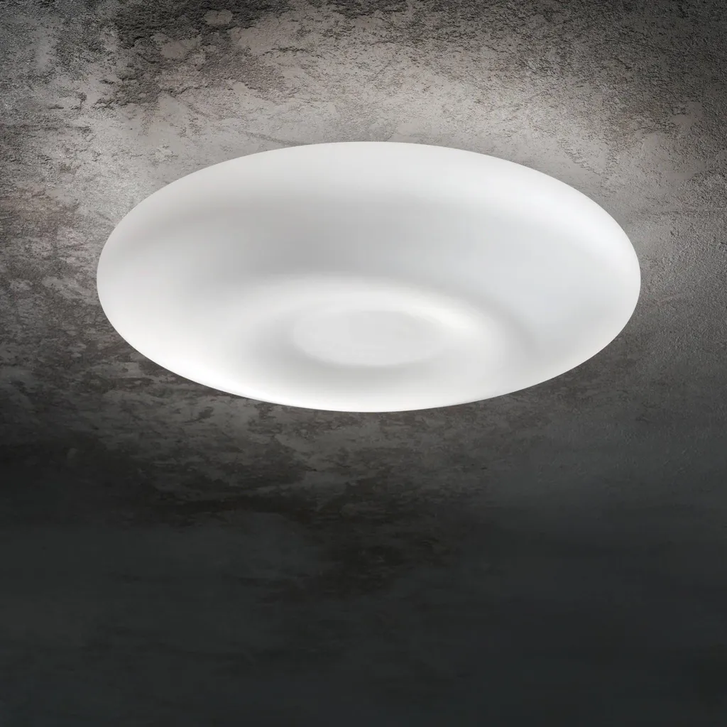 Lampe Plafond Carnate Blanche en Métal avec Finition Haute Qualité