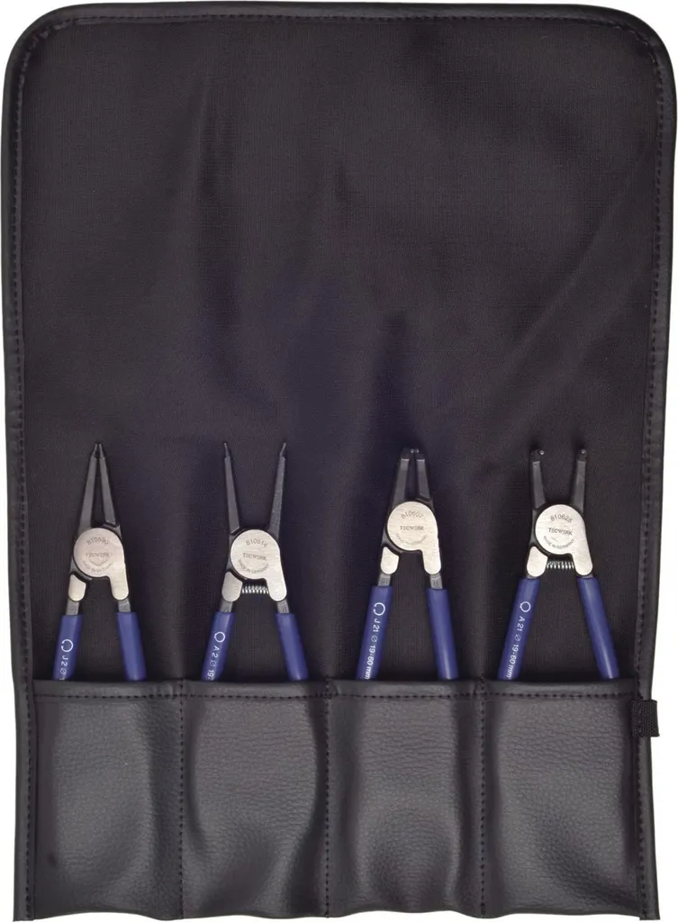 Finis les circlips perdus avec ce jeu de 4 pinces de précision 19-60 mm