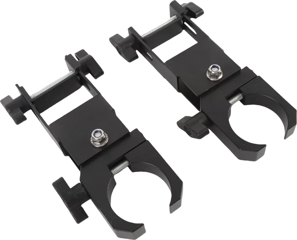 Pince de fixation réglable en acier pour courroie UTV - Pack de 2 Noir