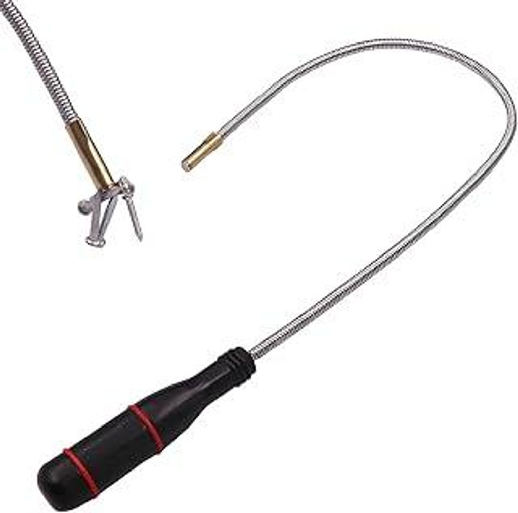 60cm Magnetheber Magnetstabgreifer Mit 500mm Flexibler Schwanenhals,Flexibler Magnetheber,Tragbares Biegbares Magnetgreifer,Stabmagnet Stark Flexib...