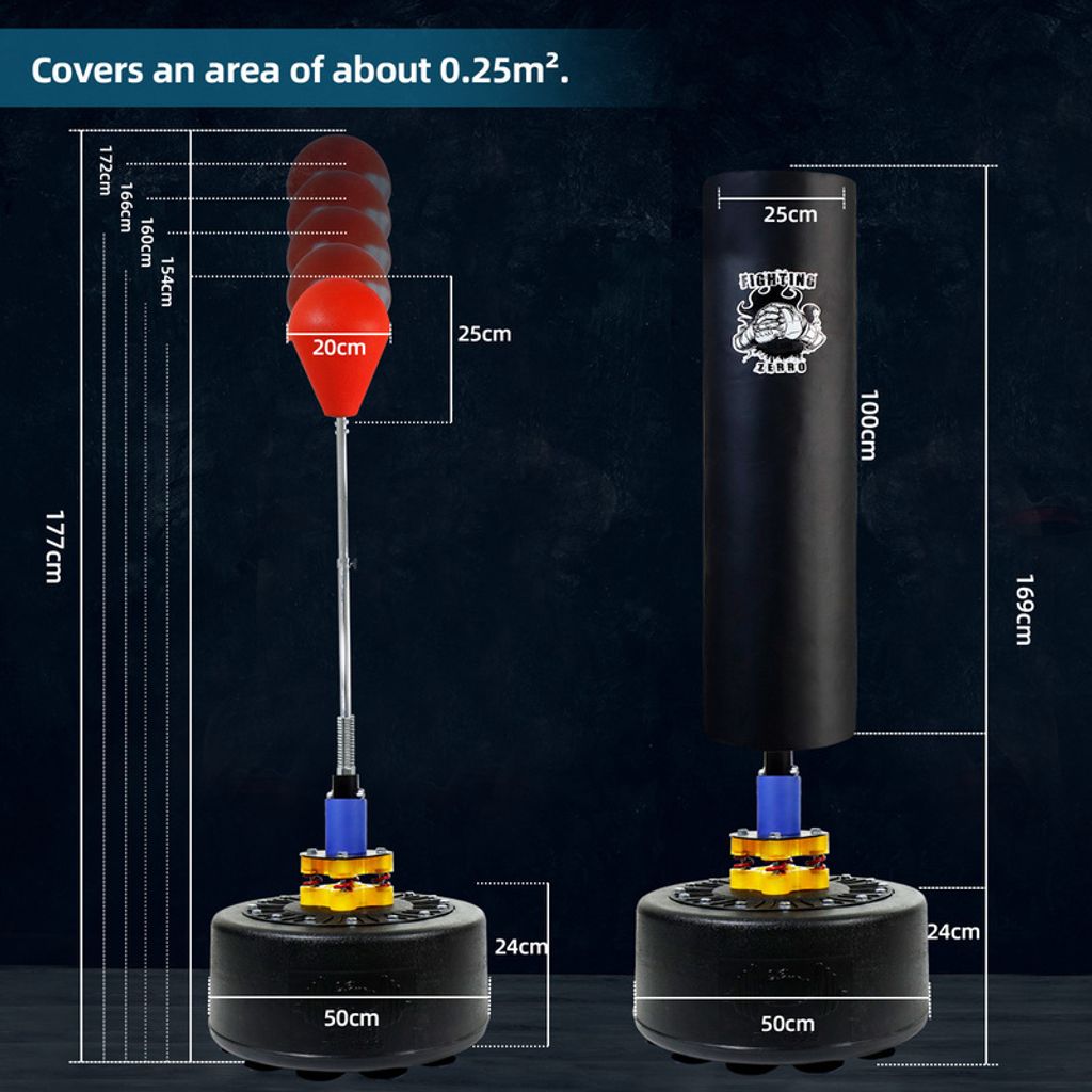 Freistehender Boxsack Mit Ständer - Reflexball Training Für Reaktion & Koordination