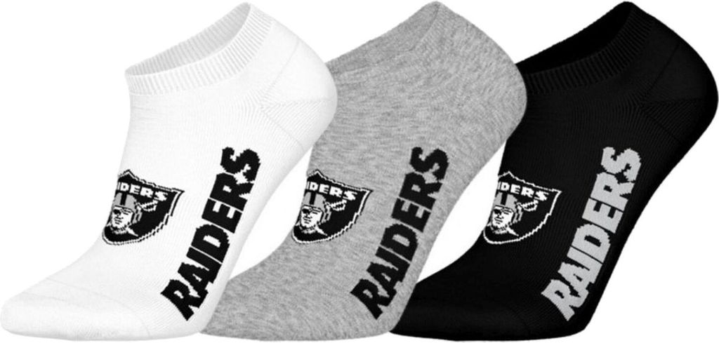 Las Vegas Raiders 3pk Sneaker Socks