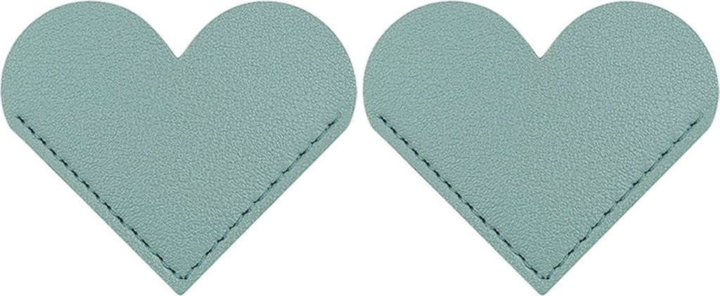 2Pcs Einfache Herz Form Lesezeichen Handgemachte Künstliche Leder Label Notizblock Label Buch Lesen Lesezeichen