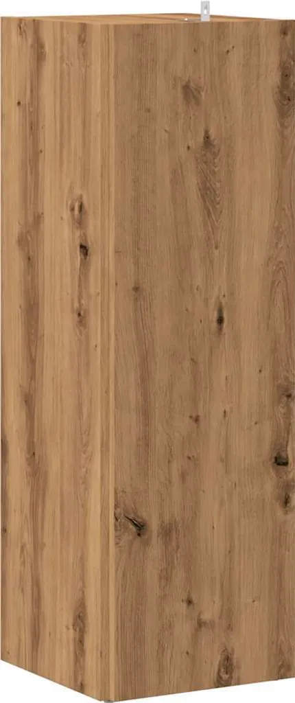 Mobile Angolare 33x33x100 cm Rovere | Scaffale Moderno Truciolato - 5
