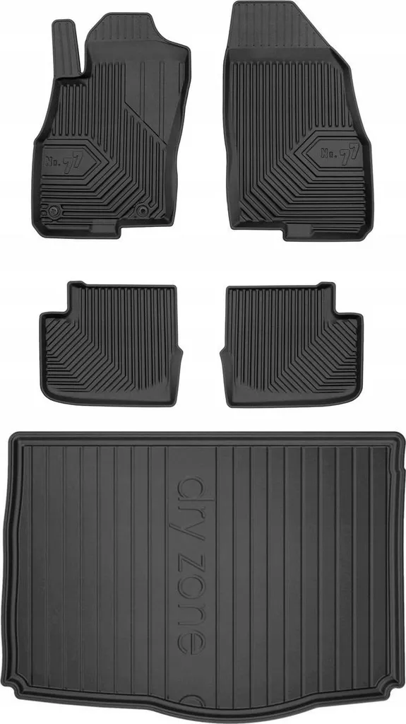 Set 77 Tappetini Premium per Fiat Grande Punto 2005-2012 5 Porte