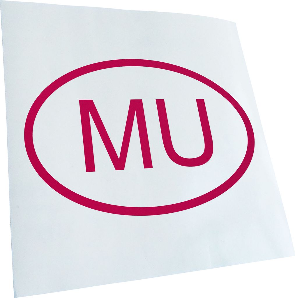 Kiwistar - Autoaufkleber - Mauritius MU Heckscheibe - Aufkleber für Auto Kfz Fahrrad, LKW, Truck Mofa