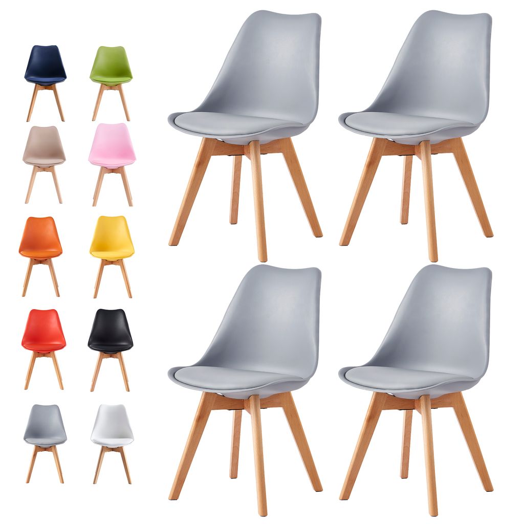 MCC Retro Esszimmerstühle EVA, gepolstert, Kunstleder, Produktbild 