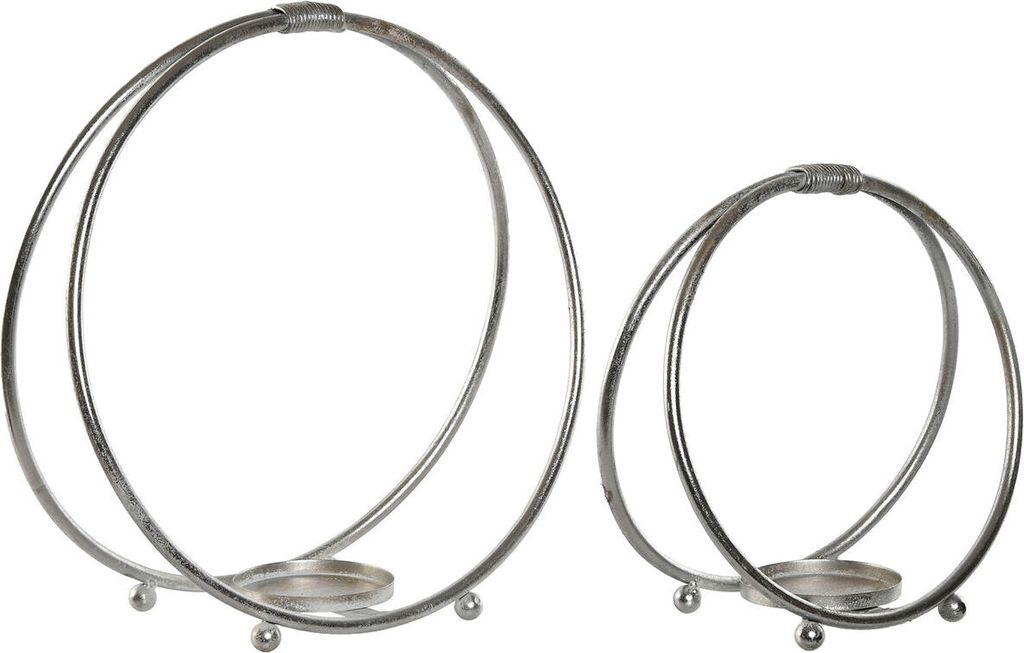 Home ESPRIT Metall-Tellerhalter 38 x 16 x 38,5 cm 38 x 16 x 39 cm (2 Stück)