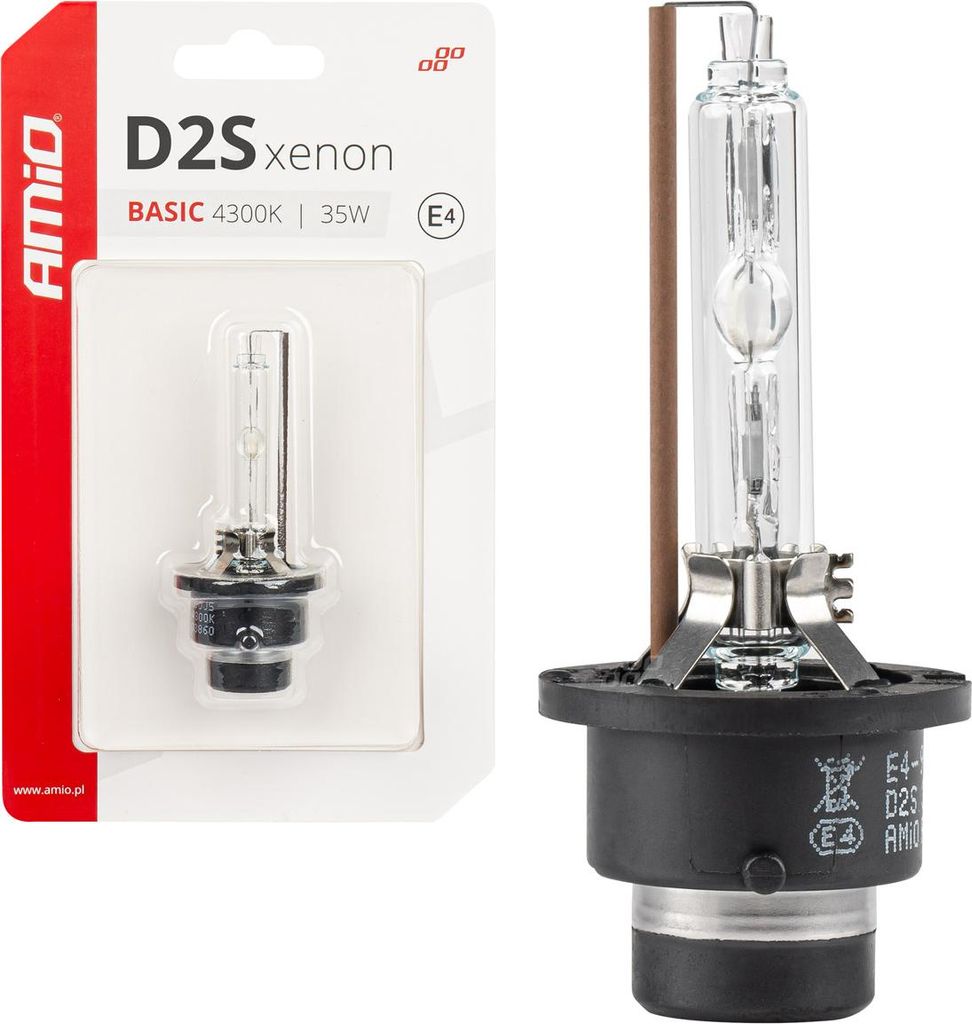 Xenon Brenner D2S 4300K BASIC AMIO-03860 für Fahrzeuge mit Xenonlicht