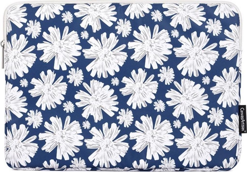 Canvas Artisan Laptopsleeve 12 Zoll - Laptop Hülle - White Flowers
