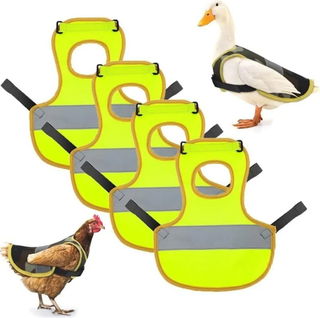Offerta 4 Pezzi Gilet Riflettente Pollame INF - Sicurezza Prezzo Basso