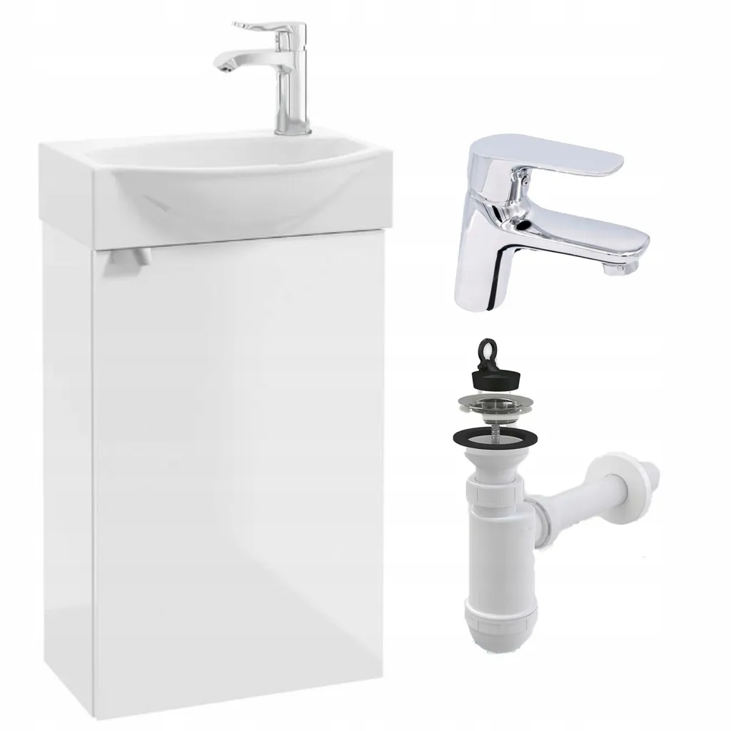 Petit Lavabo 40x30 cm Stamar Kampo : Gagnez de la Place avec Siphon Inclus