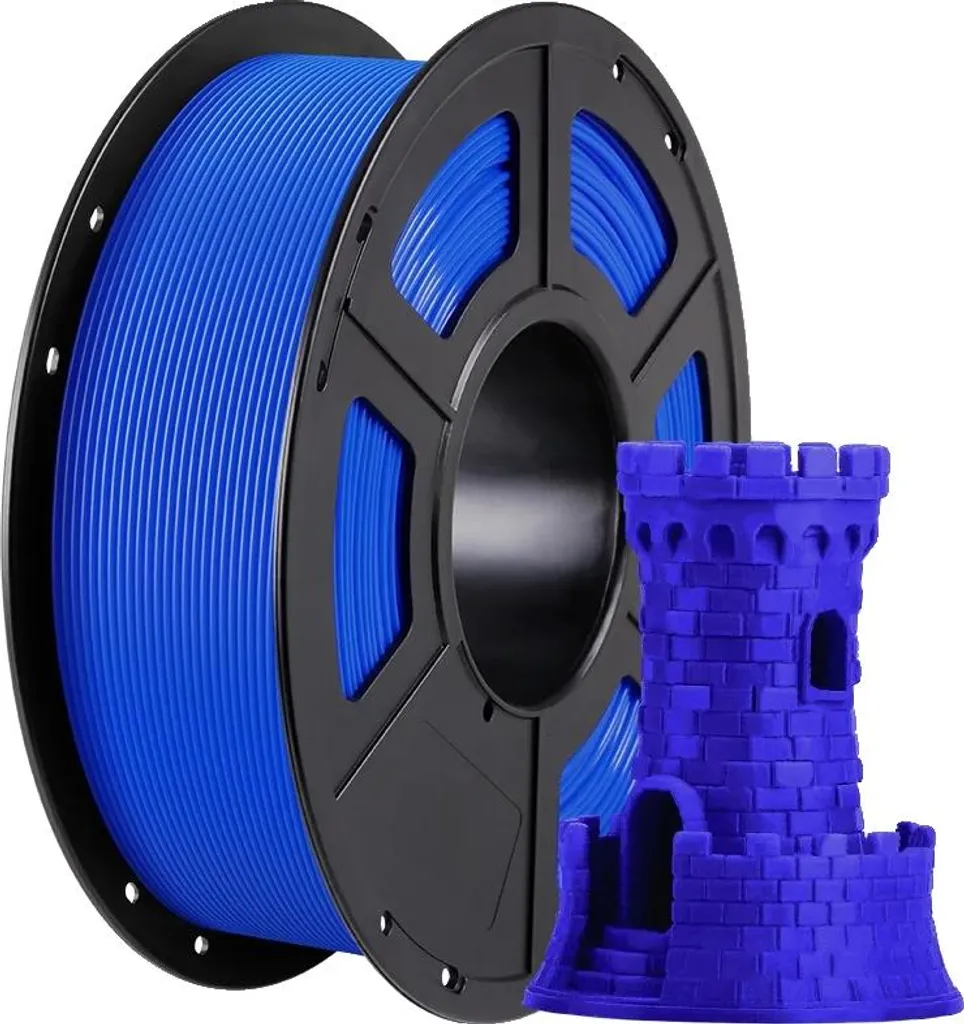 Filament PLA Écologique Bleu Rayonnant 20kg - Rendu Lisse et Précis