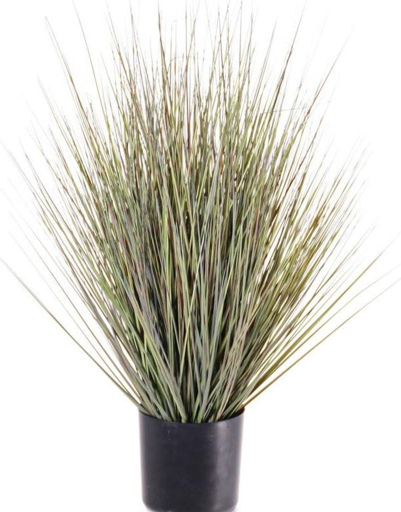 artplants.de Kunstgras Rutenhirse Zayn, grün-grau, 60cm - Künstliches Grasbüschel