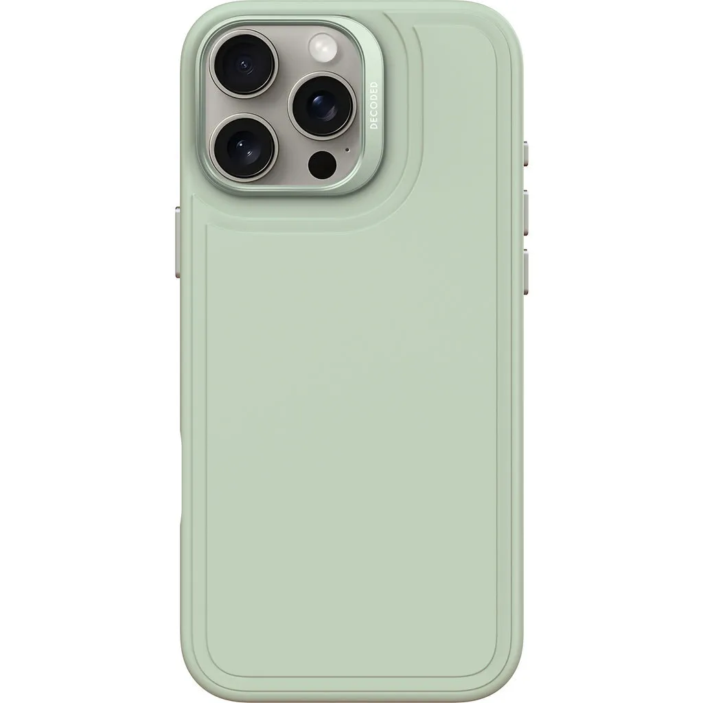 Decoded iPhone 16 Pro Max Custodia Stacks Silicone Verde MagSafe