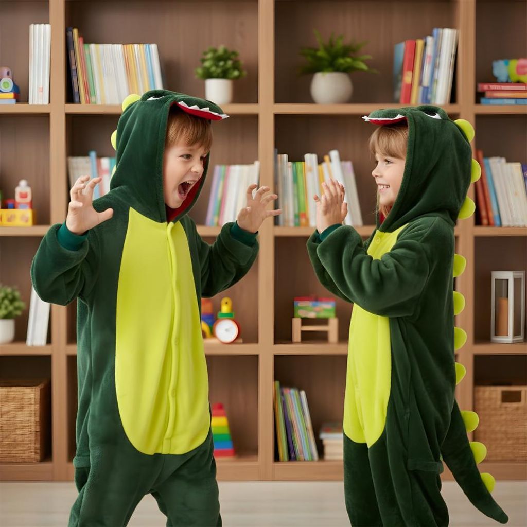 Piżama Onesie Kigurumi Kostium Przebranie Dinozaur Zdjęcie produktu 