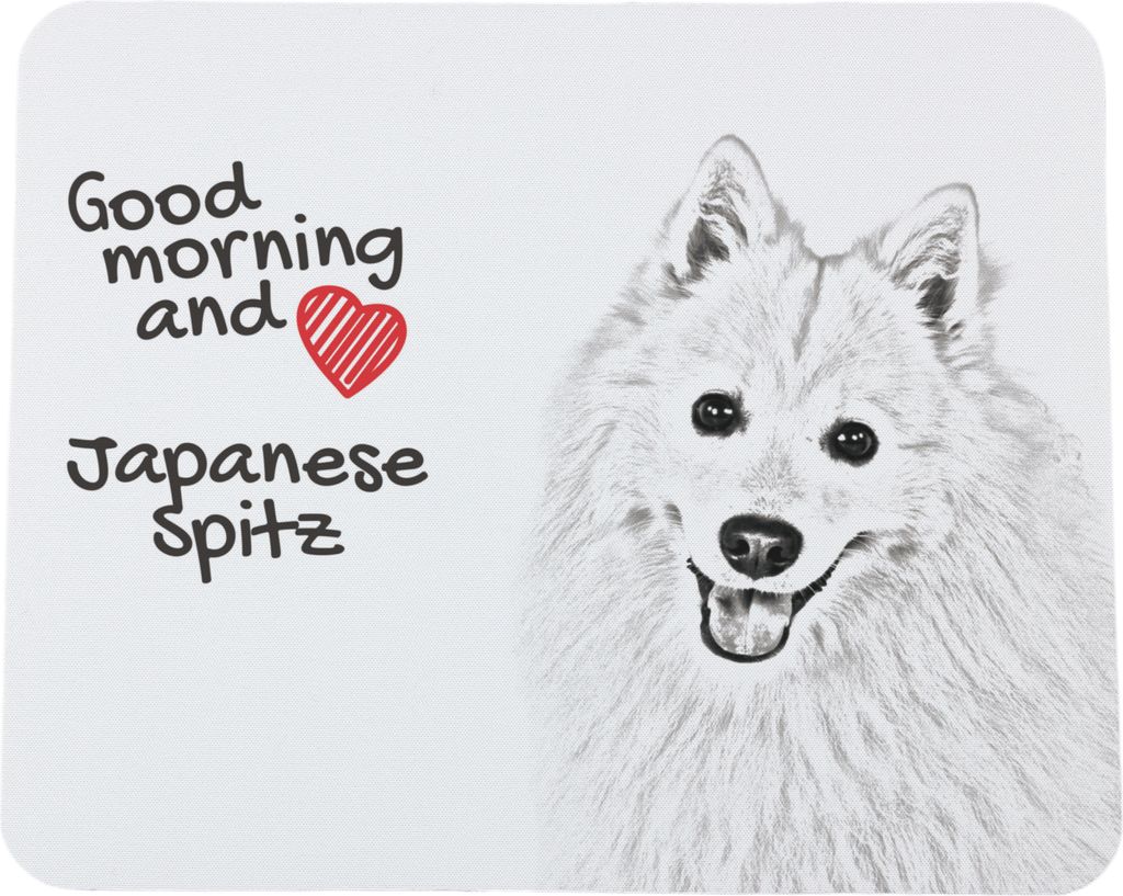 Japan-Spitz, Japanischer Spitz, Nihon Supittsu - Mauspad mit Druck, personalisiertes Mauspad mit Hund, einzigartiges Gadget für Büroangestellte v...