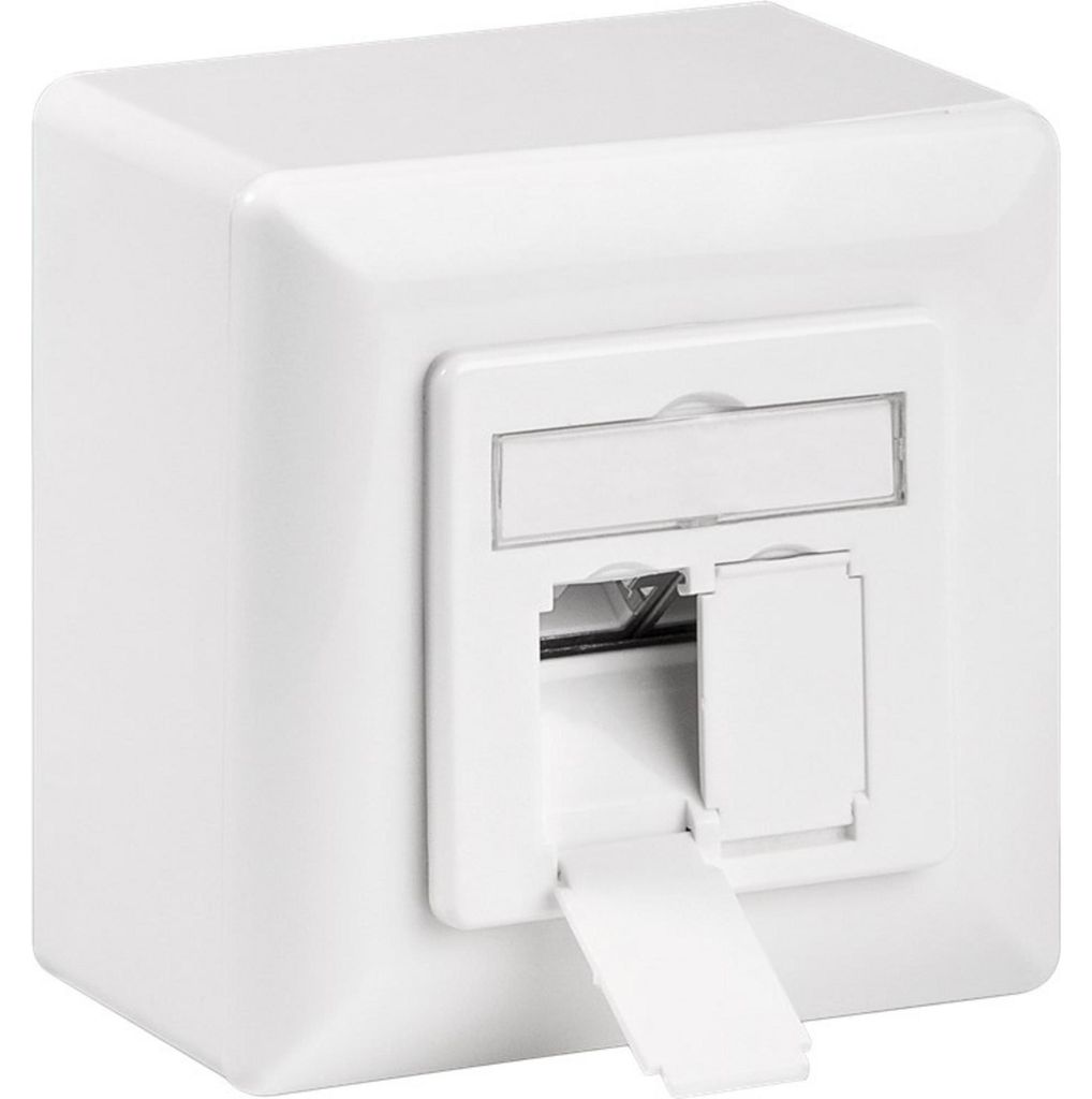Sieťová zásuvka, povrchová montáž, CAT 6, 2x RJ45 Obrázok produktu 