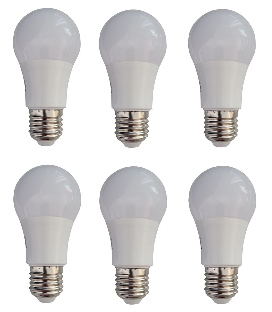 6x LED Standard Leuchtmittel E27 A55 8W 8 Watt 600 Lumen 3000 K