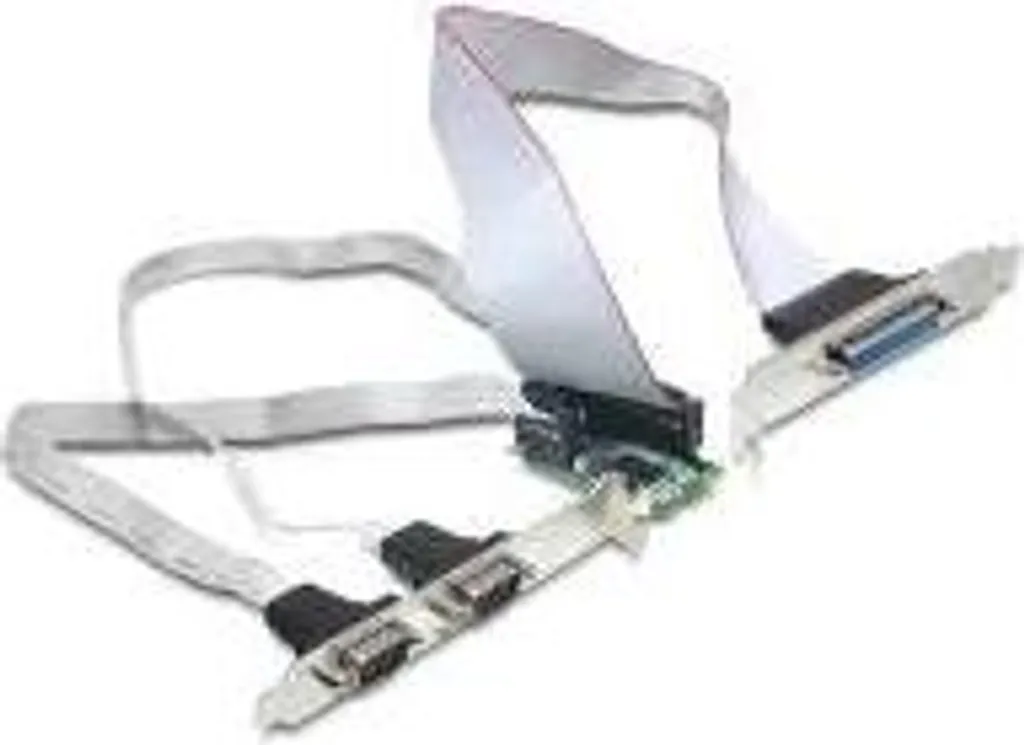 Carte Mini PCIe Delock 2 Ports COM et 1 Port Parallèle avec Câbles Ext