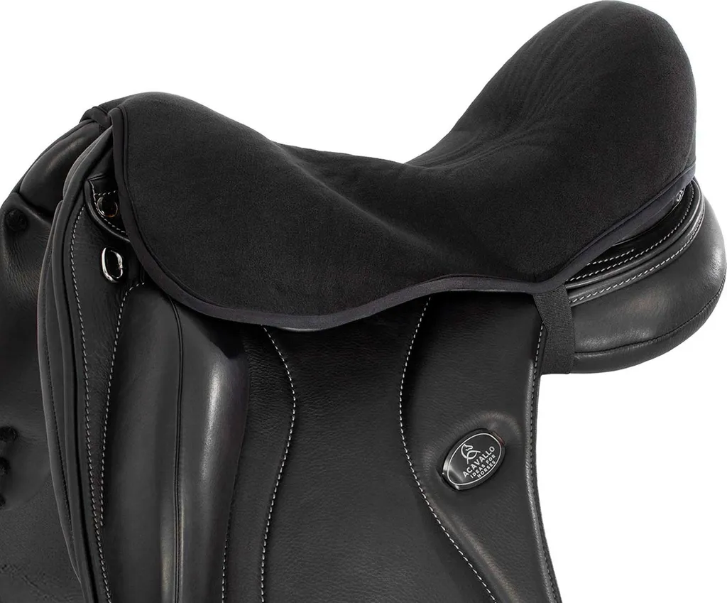 Coussin de selle de dressage Airplus Dri-Lex Acavallo 10mm Noir en Taille L