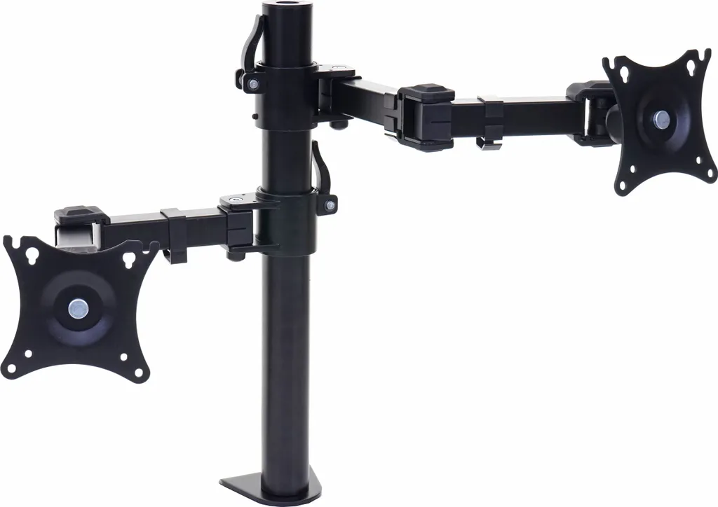 Bras de moniteur PC double bras pivotant pour écrans VESA jusqu'à 9kg