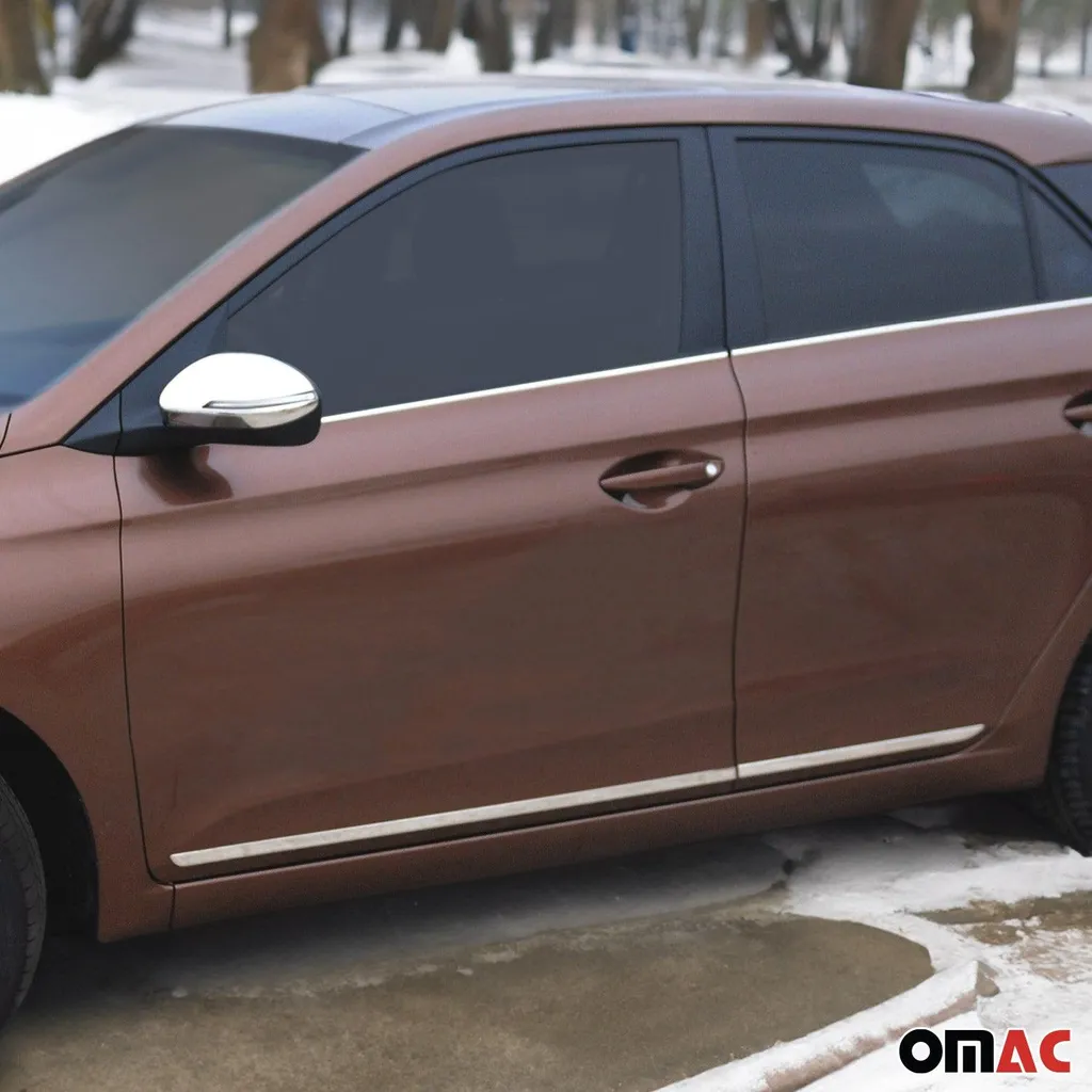 Modanature Porta Hyundai i10 2019-2025: Protezione Cromo 4 Pezzi