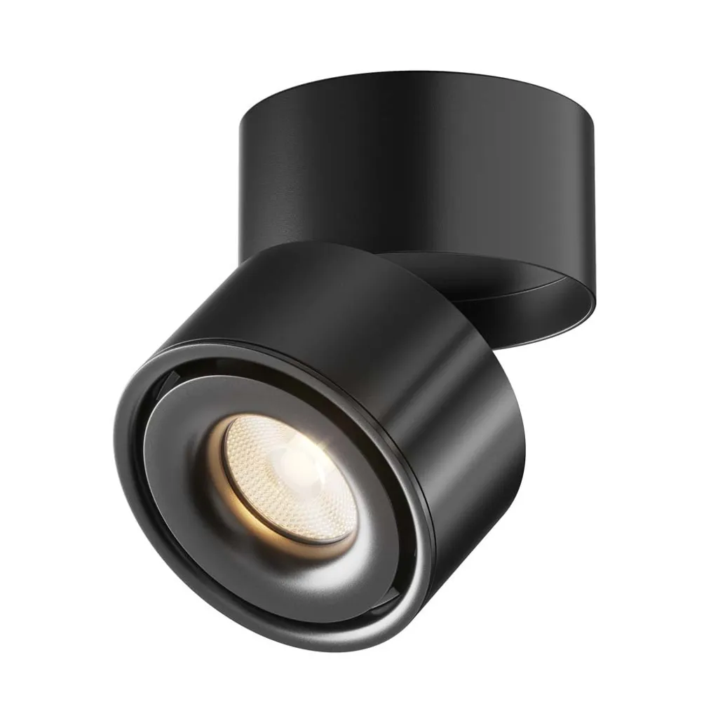 Plafonnier LED Réglable Noir : Éliminez les Zones d'Ombre avec 4 Spots Pro