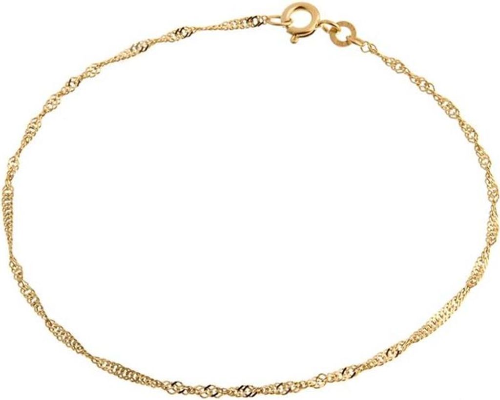 SILBERKETTEN STORE Singapurketten Armband 1,8mm - 333 Gold - 22cm