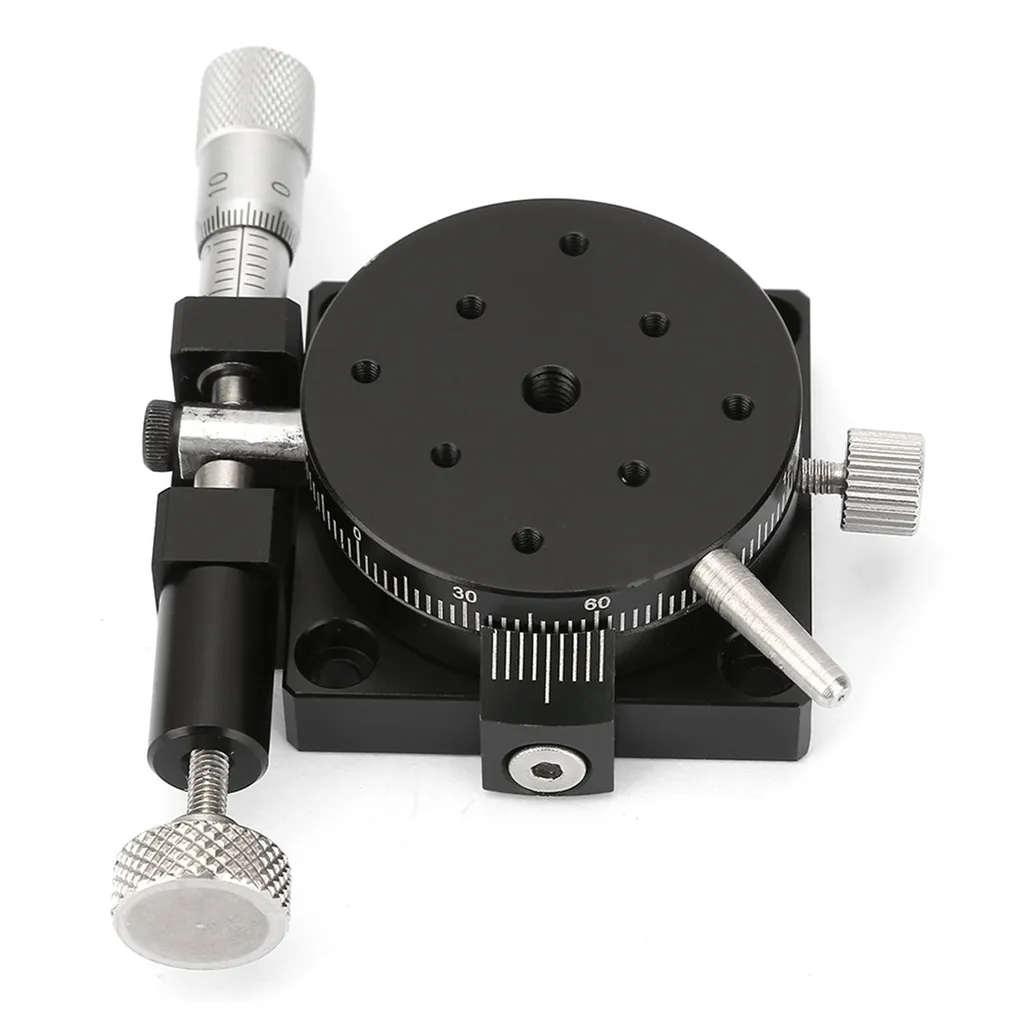 Plate-forme rotative manuelle pour alignement laser et mesure d'angle