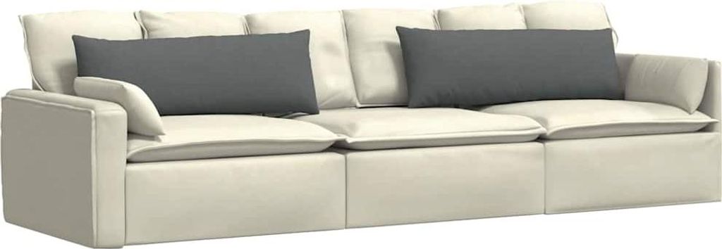 (Robust Möbel) Sofakissen 2 pcs - Montage erforderlich - Dunkelgrau 120 x 40cm Stoff - CL806715 - Gartenmöbelauflagen