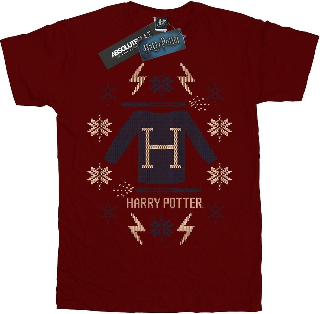 Harry Potter - T-Shirt für Jungen BI20144 (128) (Burgunderrot)