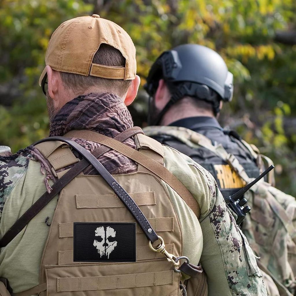 Militär Taktische Klettverschluss-Patches – 4 Stück Stickerei für Rucksäcke und Accessoires