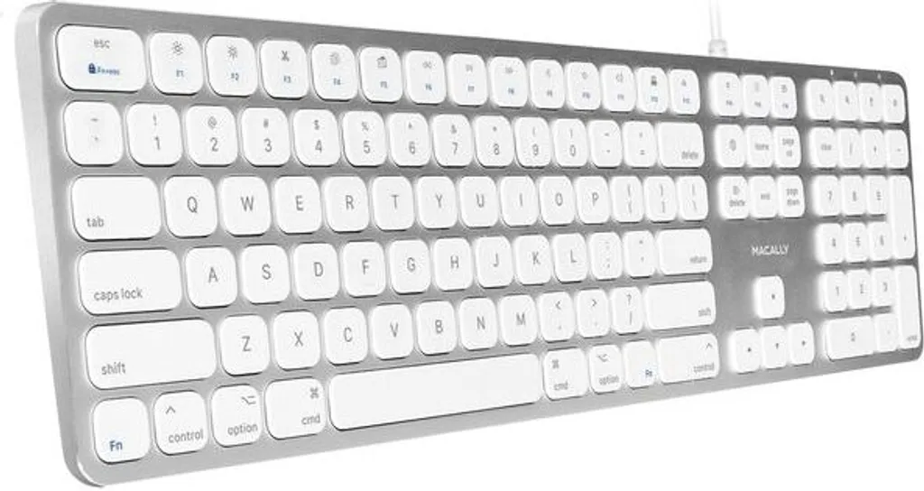 Clavier de Bureau pour Mac Format Complet avec Hub USB pour Travail